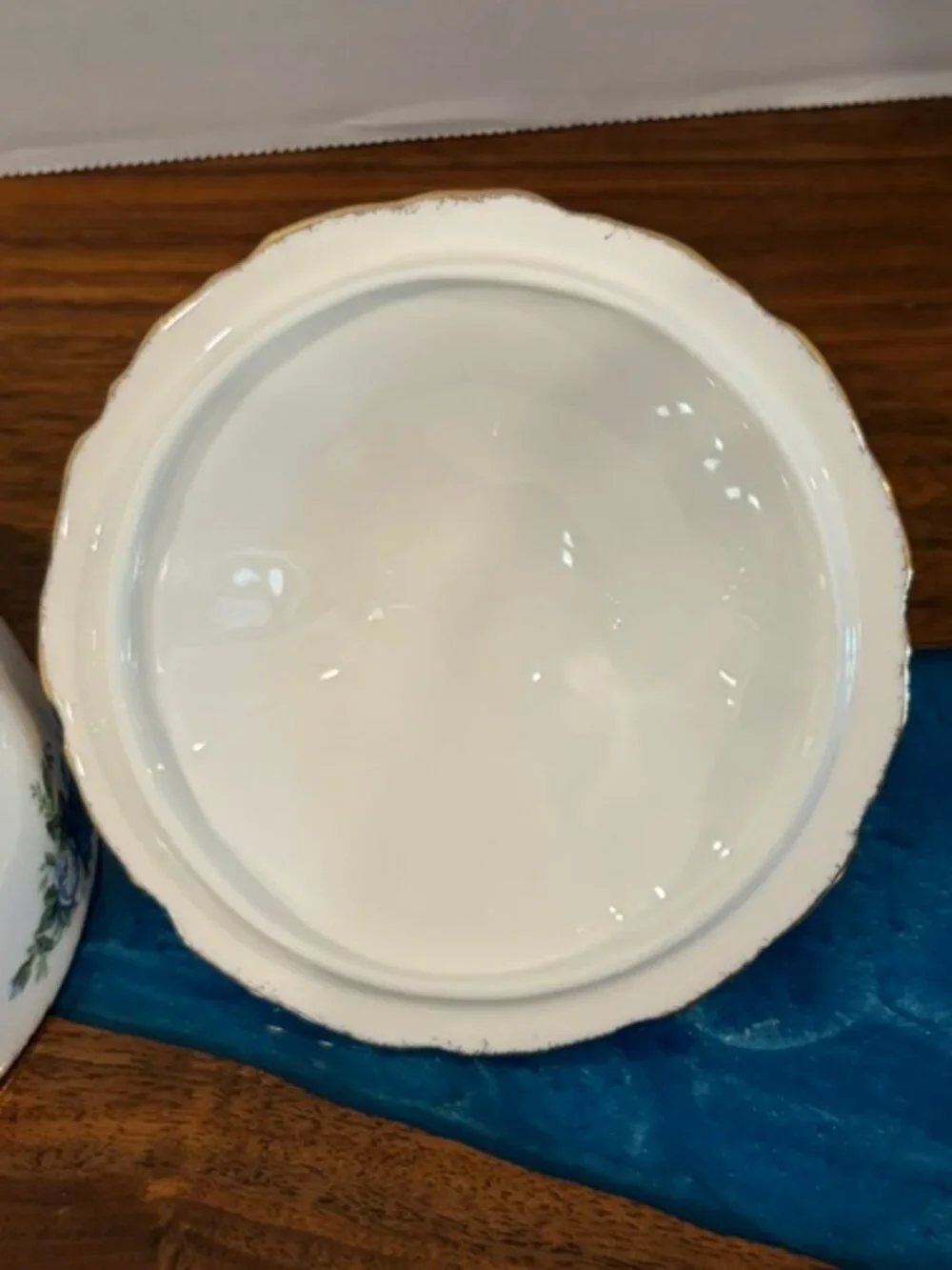 Royal Albert Moonlight Rose Powder Bowl Candy Dish English Fine Bone China